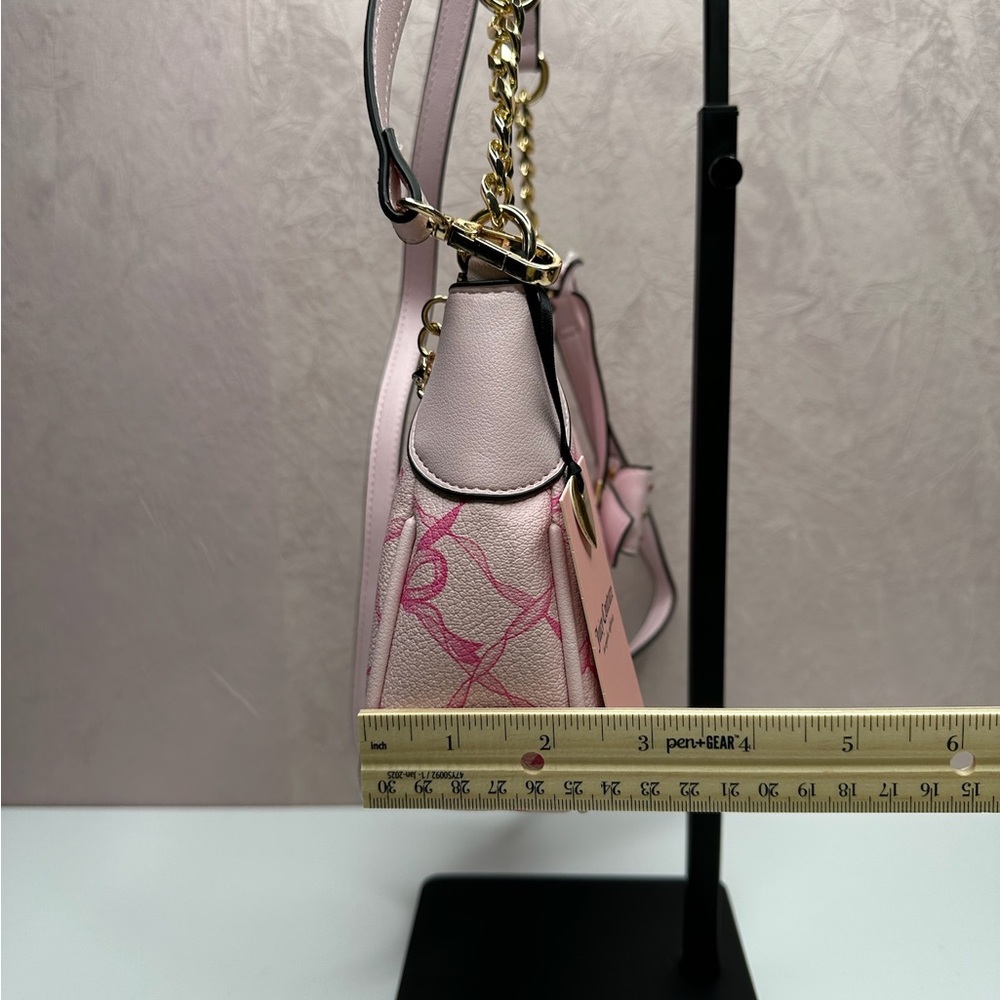 JUST IN!!  Juicy Couture Chiffon Pink Lovely Bows Shoulder and Wallet Set HTF - Picture 13 of 16
